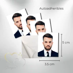 Fotografías Tamaño Credencial con Autoadherible