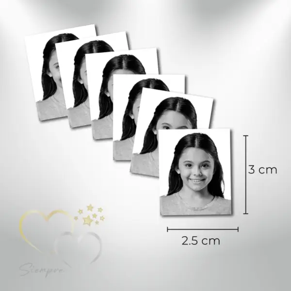 fotografias tamaño infantil blanco y negro
