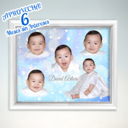 cuadro de Caritas de bebe Enmarcadas 6 meses sin intereses Sesión Fotográfica de Caritas con Enmarcado