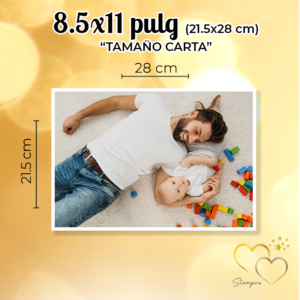 Impresión de Fotografías Tamaño Carta 8.5x11" (21.5x28 cm)