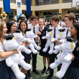 Oso Graduación Para pintar y firmar de 40 cm: imagen 7