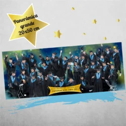Cuadro panorámico Grande de graduación escolar