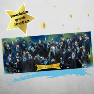 Cuadro panorámico Grande de graduación escolar